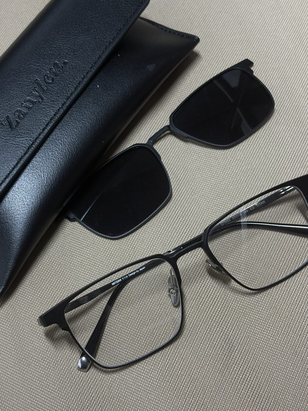 Customer photo review of Graham | Magnetic Clip-on Eyeglasses Sunglasses | ZanyLen New Arrivals