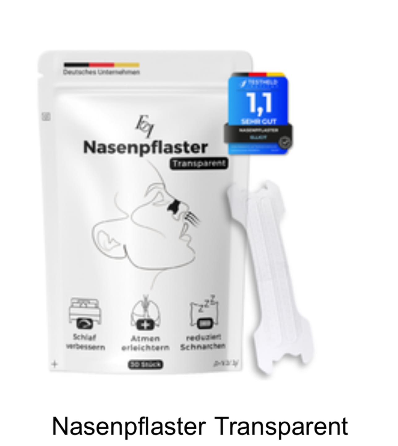Customer photo review of Nasenpflaster Transparent