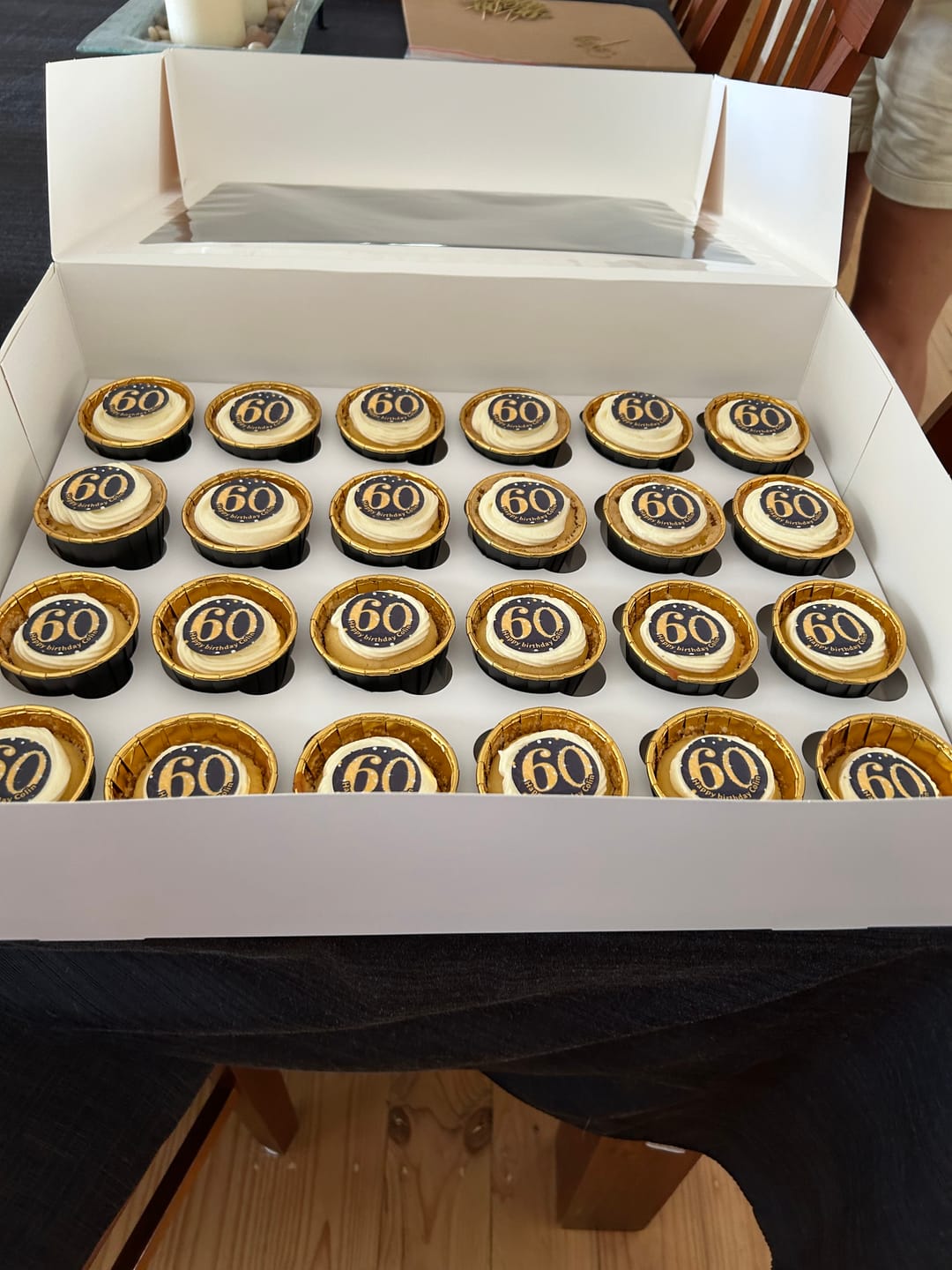 Customer photo review of 30 x 3.8 cm Small Cupcake Custom Edible Icing Images