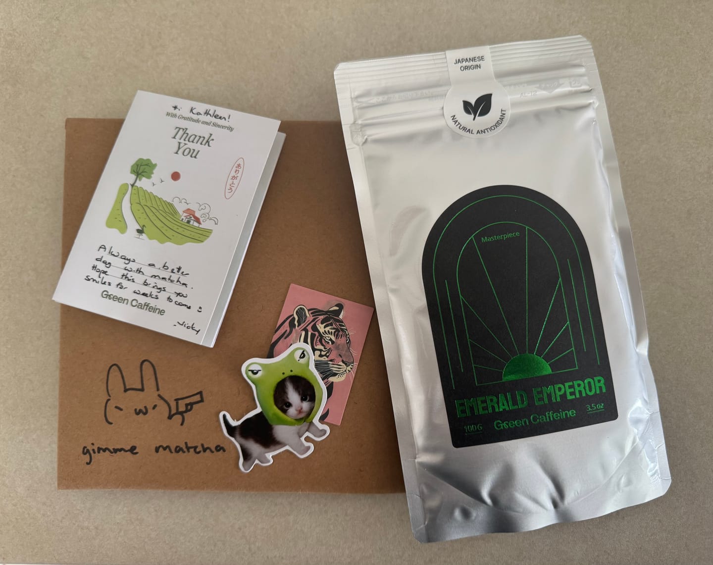 Customer photo review of Emerald Emperor (Early Riser) - Morning Ceremonial Matcha