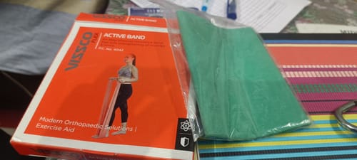 Customer photo review of Active Band | Physical Resistance Band for Exercise, Workouts, Gym, Stretching, Yoga | Muscles & Joints Strengthener