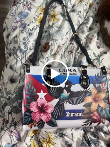 Customer video review of Cuba en mi Corazón - Personalized Leather Handbag CUB02
