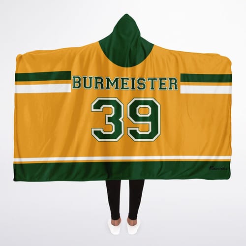 Customer photo review of Personalized Hockey Hooded Blanket