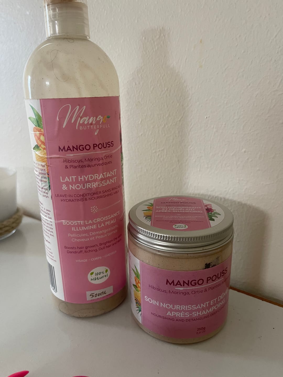 Customer photo review of Soin nourrissant et démêlant après-shampoing - POUSS