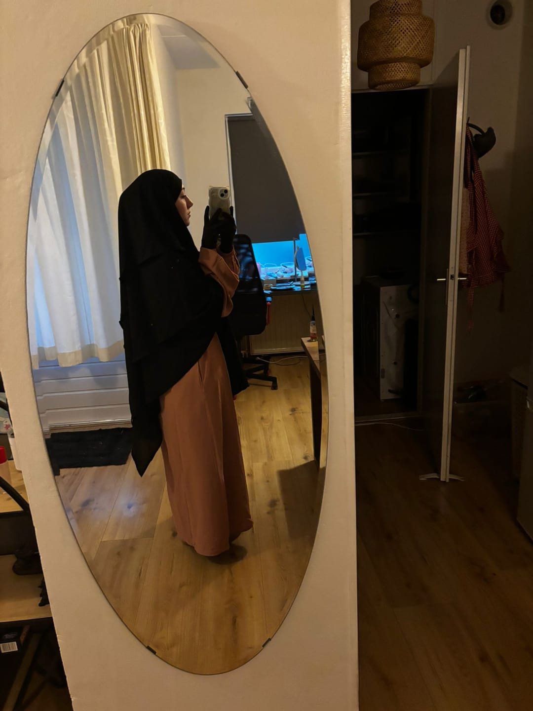 Customer photo review of Chiffon Khimar - Black