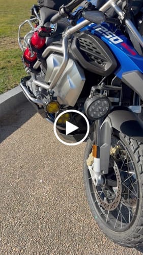 Customer photo review of Driving Light Mount - BMW R1250GS Adventure '19-'23 & R1200GS Adventure '14-'18
