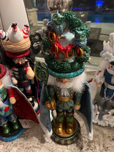 Customer photo review of Five Golden Rings Nutcracker