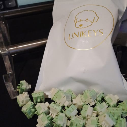 Customer photo review of LCET MILKY GREEN SILENT LINEAR SWITCH FACTORY LUBED EDITION (10 PCS)