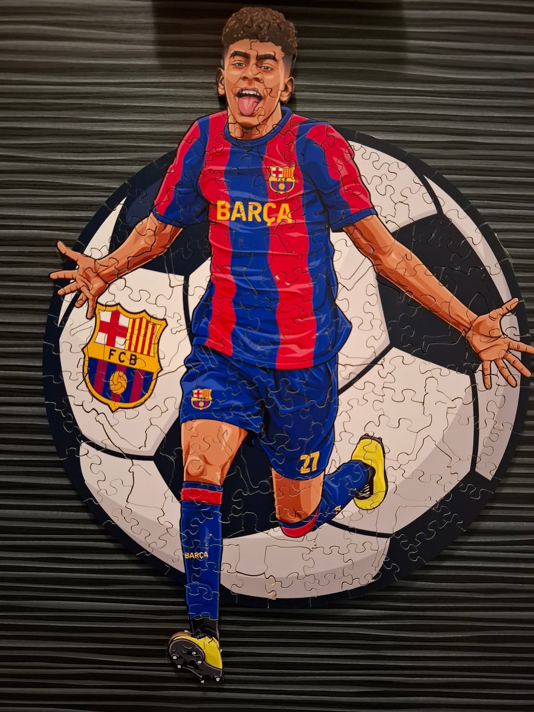 Customer photo review of Lamine Yamal - Wooden Puzzle