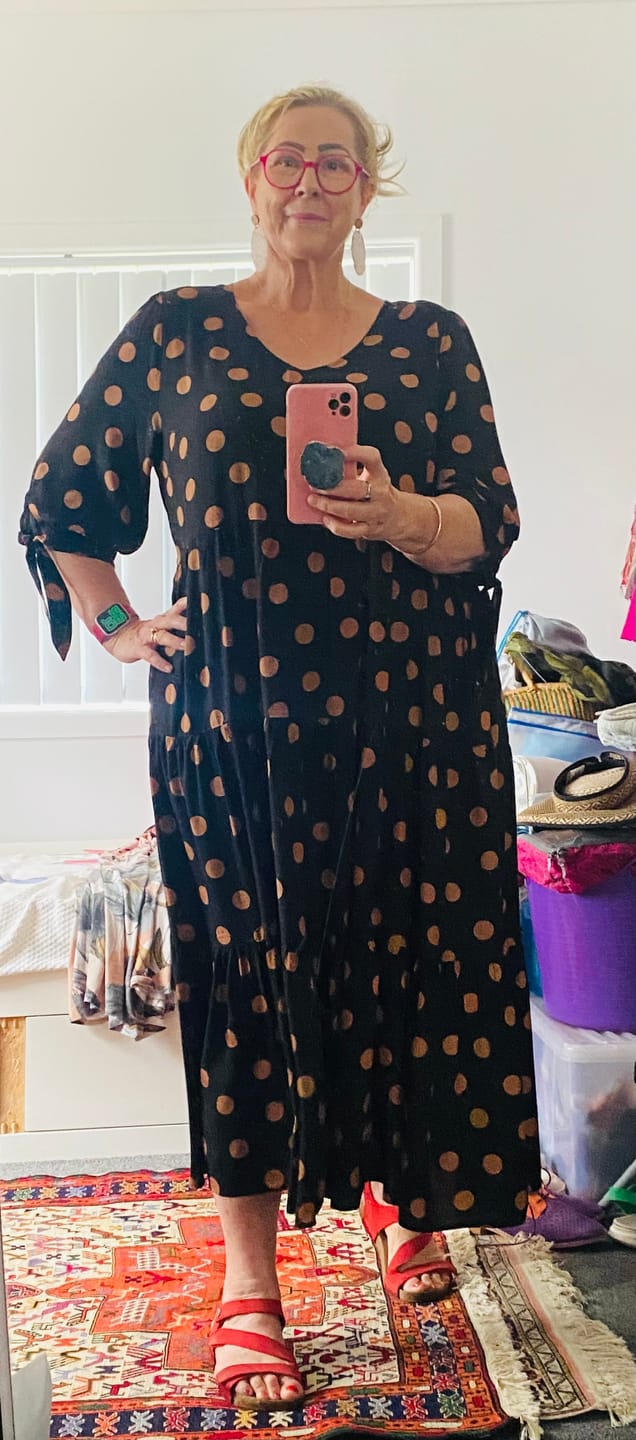 Customer photo review of Gayle Dress in Black