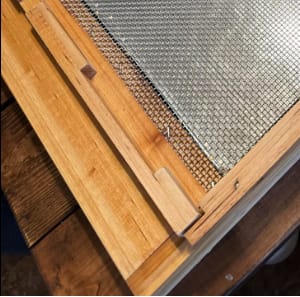 Customer photo review of MayBee Hives 2 PACK Screened Bottom Board with Entrance Reducer, 100% Beeswax Coating, Premium Cedar Wood ,Perfect for Langstroth Hive 10 Frame