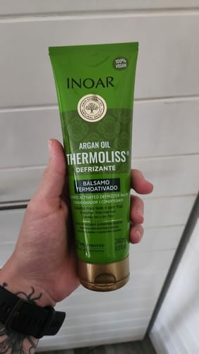 Customer photo review of Inoar Argan Oil Thermoliss Anti-Frizz Styling Balm 240ml