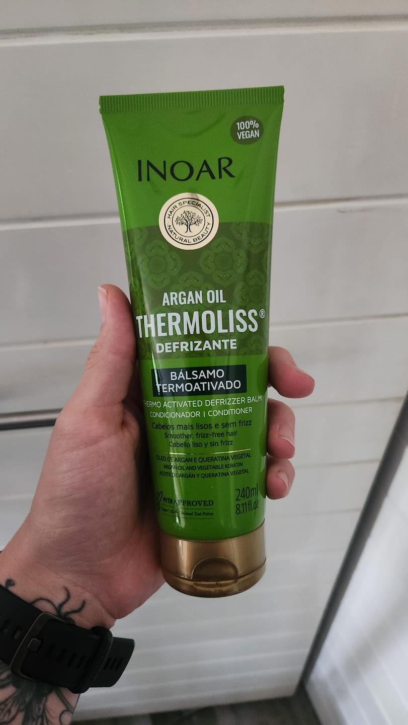 Customer photo review of Inoar Argan Oil Thermoliss Anti-Frizz Styling Balm 240ml