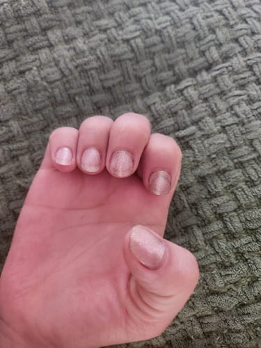 Customer photo review of Chrome Nude | Super Jellies DIY Hard Semi Cured Gel Nail Wraps
