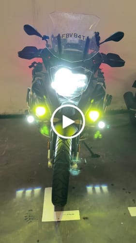 Customer photo review of Driving Light Mount - BMW R1250GS Adventure '19-'23 & R1200GS Adventure '14-'18