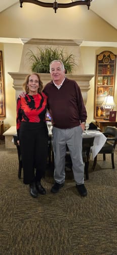 Customer photo review of Joseph Ribkoff Black/Multi Brushstroke Print Long Sleeve Fitted Top 244233