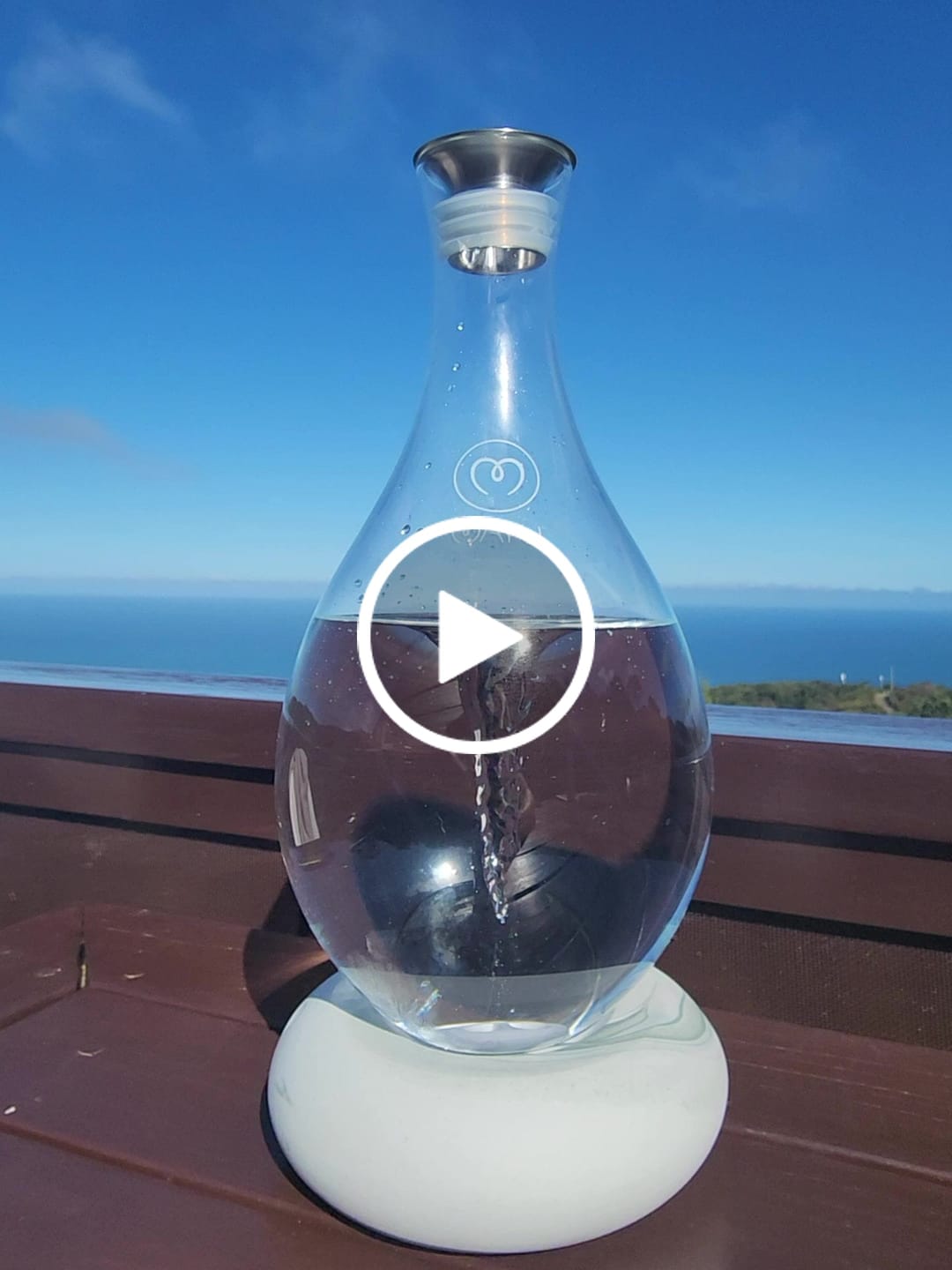 Customer video review of Swirl Structured Water Carafe