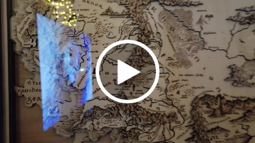 Customer video review of 3D MIDDLE EARTH MAP NATURAL EDITION
