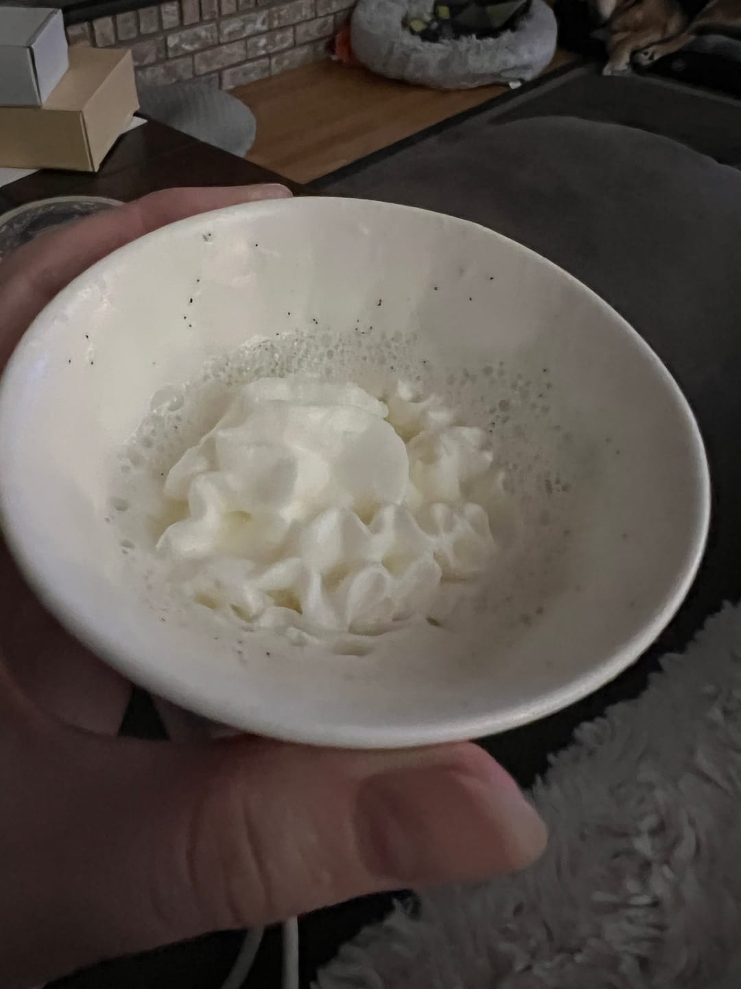 Customer photo review of Vanilla White Hot Chocolate Flakes
