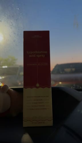 Customer photo review of Hypochlorous Acid Spray for Skin & Face | Healing Topical Spray
