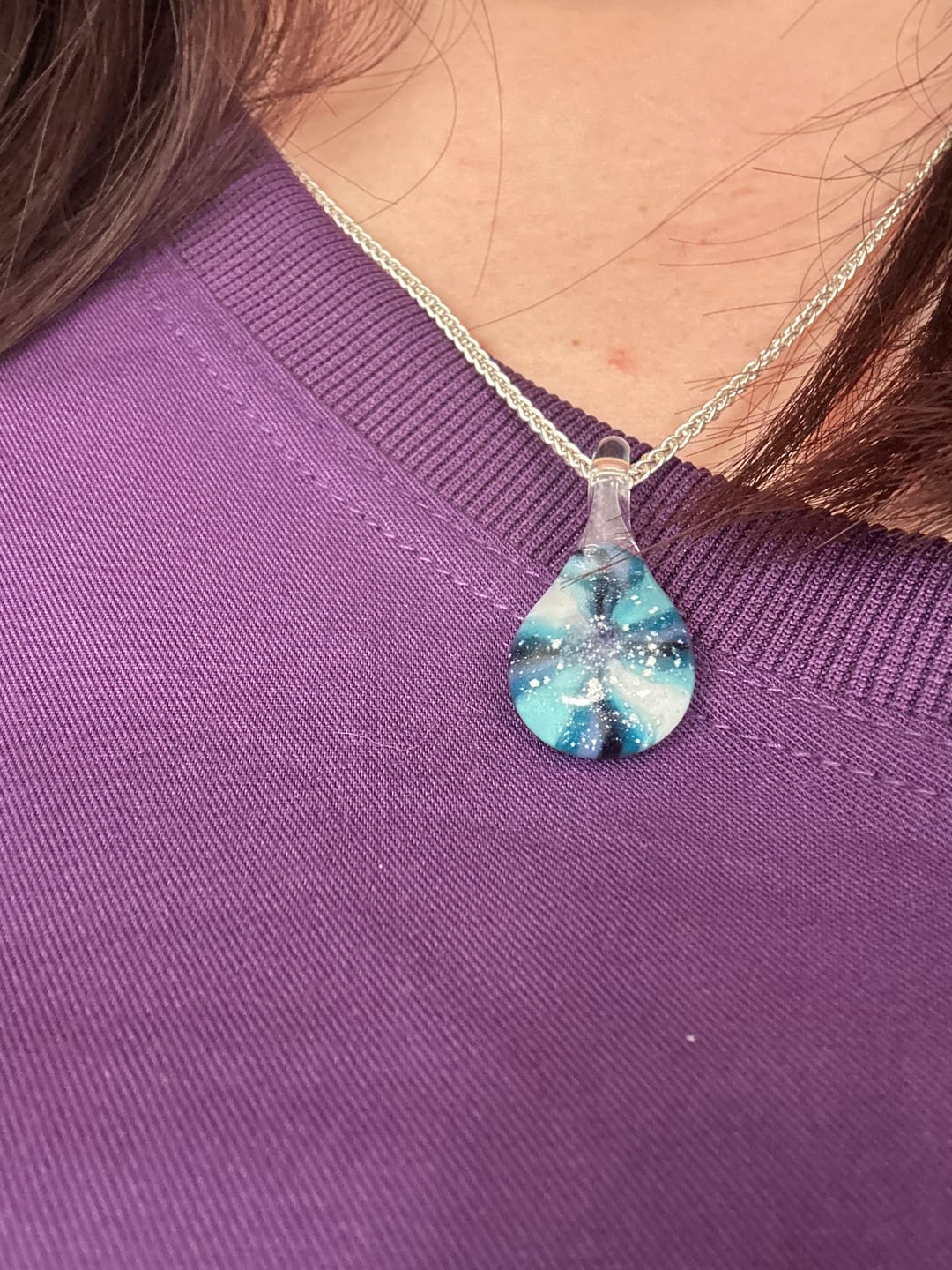 Customer photo review of French Wheat Chains - Sterling Silver