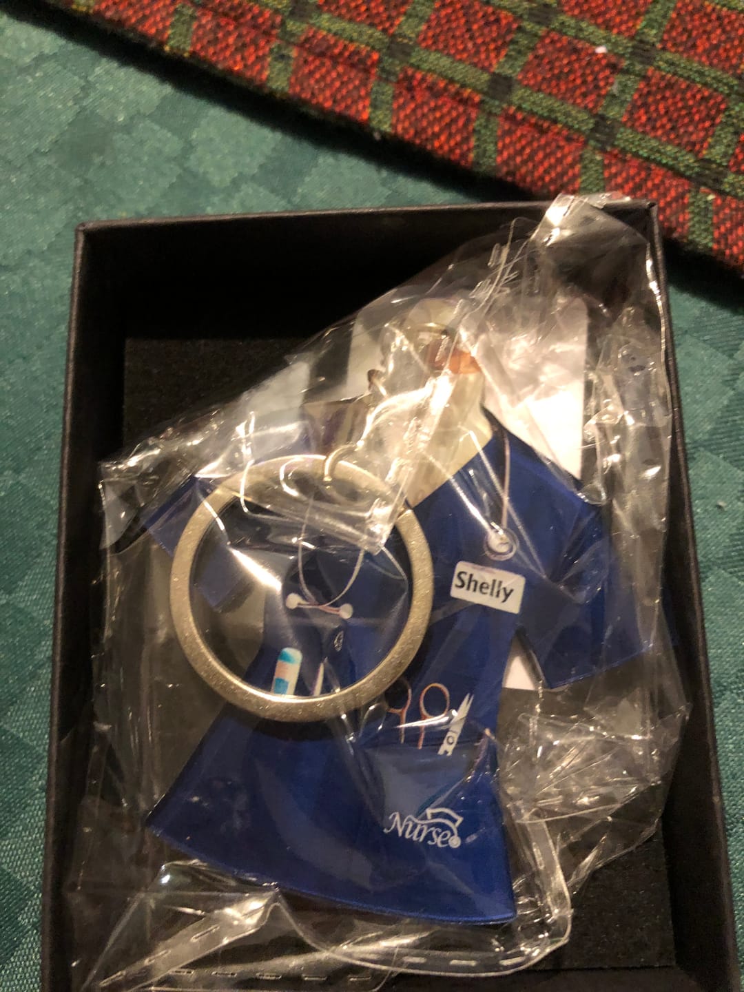 Customer photo review of Nurse Uniform Custom Name Personalized Keychain