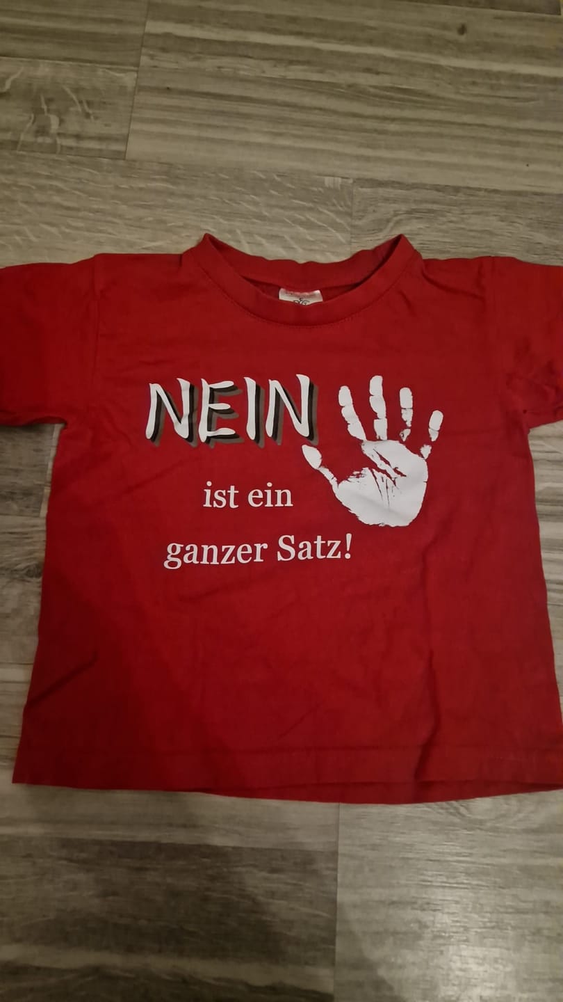 Customer photo review of Nein ist ein ganzer Satz - Kinder T-Shirt