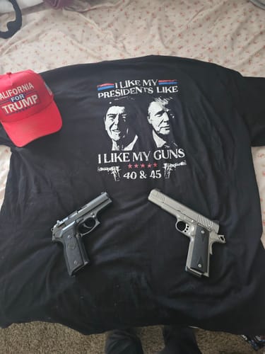Customer photo review of I Like My Presidents Like I Like My Guns 40 and 45