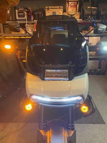 Customer photo review of Plug-&-Play T3 Turn Signal Handguard Kit for Harley-Davidson Pan America 1250