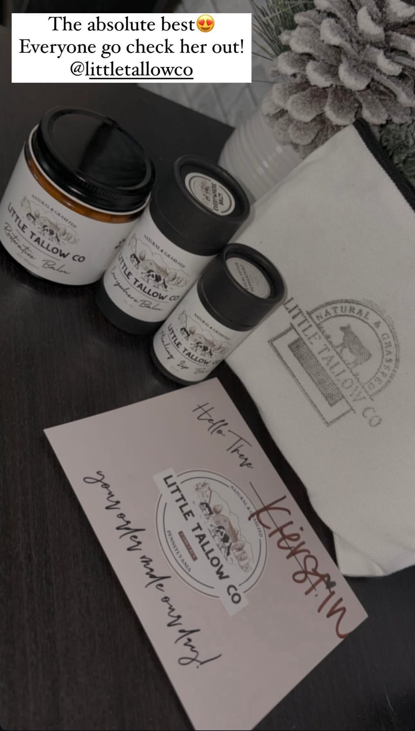 Customer photo review of Restorative Whipped Tallow Balm - 4oz Glass Jar