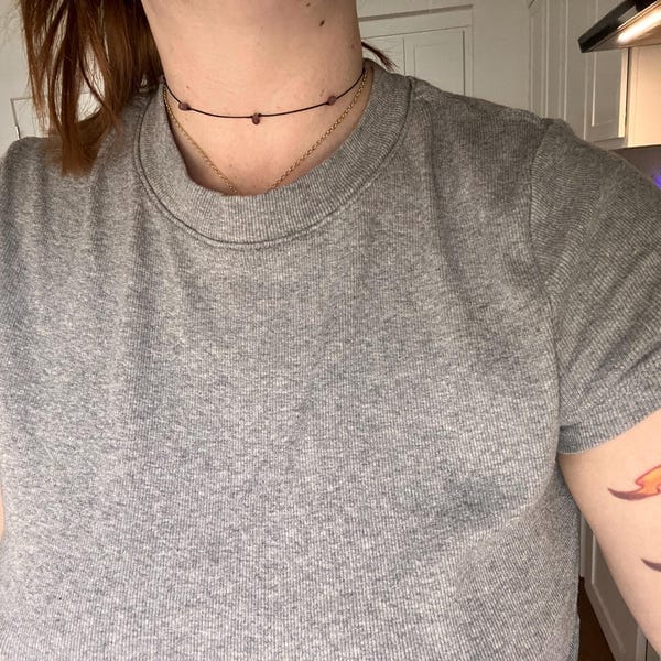 Customer photo review of Fairy Teardrop Choker Necklace