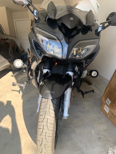 Customer photo review of Driving Light Mount - Articulating Bar Clamp 21mm-29mm, Black