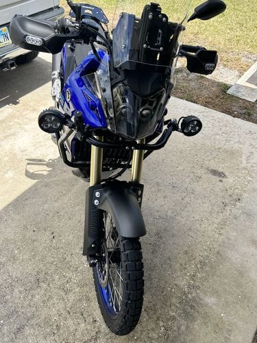 Customer photo review of Driving Light Mount - Articulating Bar Clamp 21mm-29mm, Black