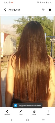Reseña con foto de un cliente sobre Hair Power - Reparación Capilar 60 ml