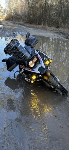 Customer photo review of Driving Light Mount - BMW R1250GS Adventure '19-'23 & R1200GS Adventure '14-'18