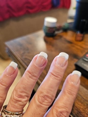 Customer photo review of Semi-cured Gel Nail Strips JM143