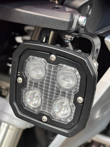 Customer photo review of Driving Light Mount - BMW OEM Light Mount Adapter