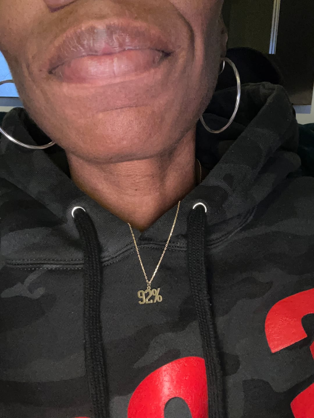 Customer photo review of Custom Number Necklace