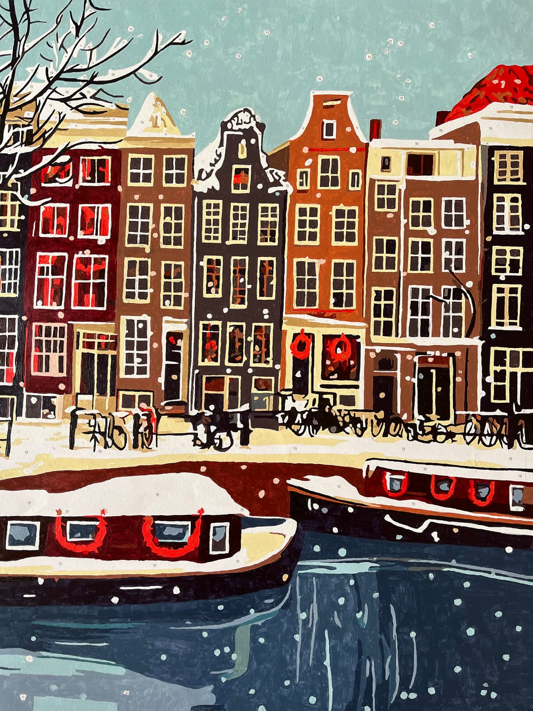 Customer photo review of Malen nach Zahlen -  Weihnachten in Amsterdam