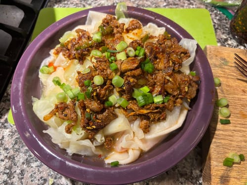 Customer photo review of [N1] Spicy Cumin Lamb Hand-Ripped Noodles Meal Kit (4 Servings)