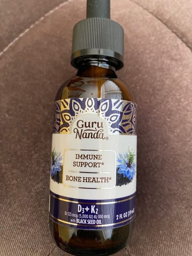 Customer photo review of Natural Cold Pressed Black Seed Oil With Vitamin D3, K2 & E