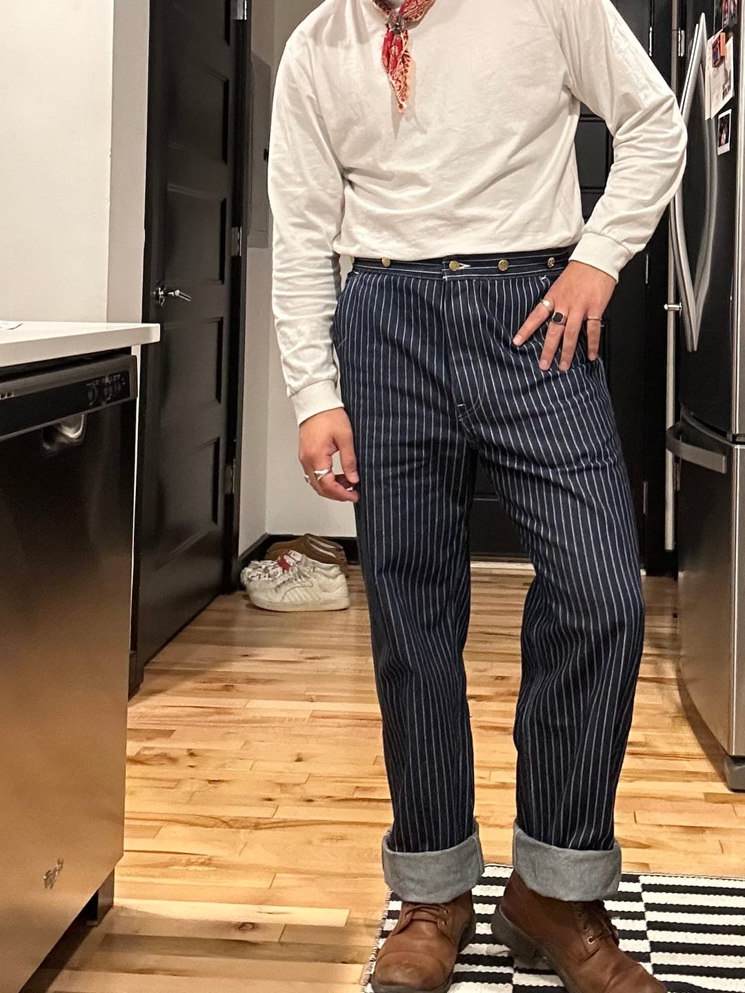 Customer photo review of 1920s Wabash Railway Work Pants