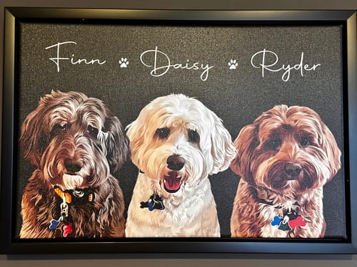 Customer photo review of Pet Art Canvas Wrap