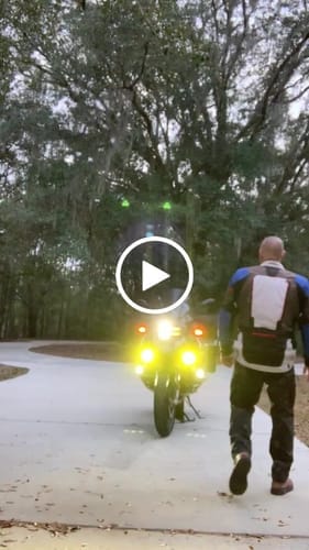Customer photo review of Driving Light Mount - BMW R1250GS Adventure '19-'23 & R1200GS Adventure '14-'18