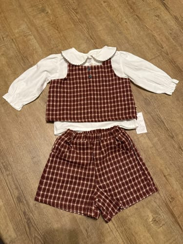 Customer photo review of Retro Tweed Vest and Shorts Outfit