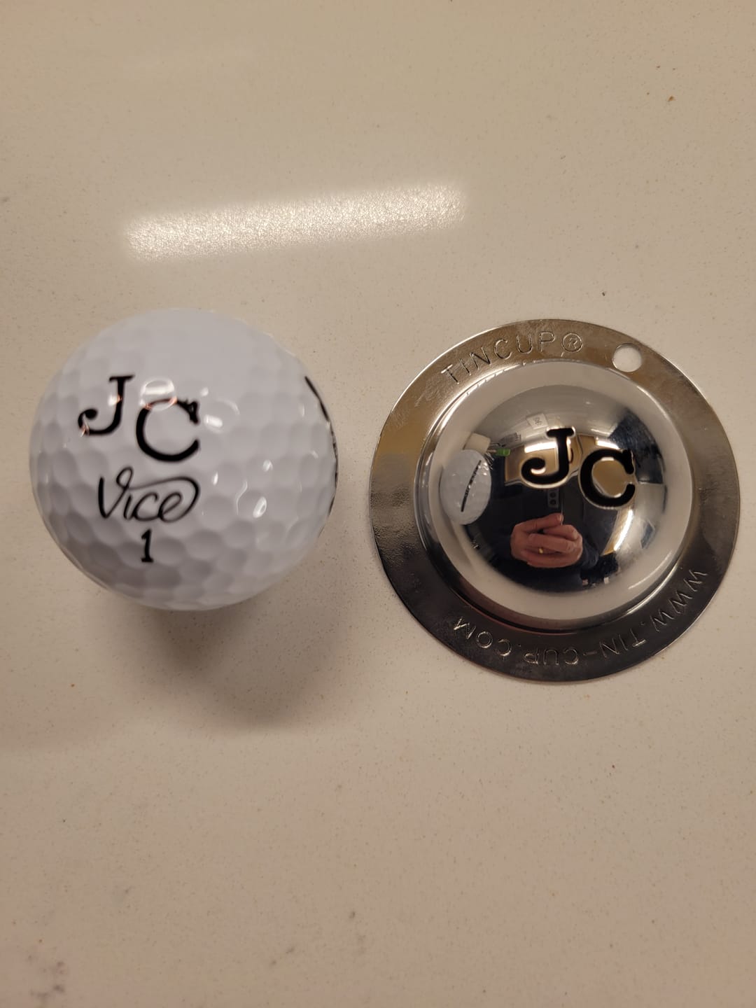 Customer photo review of Offset Initials