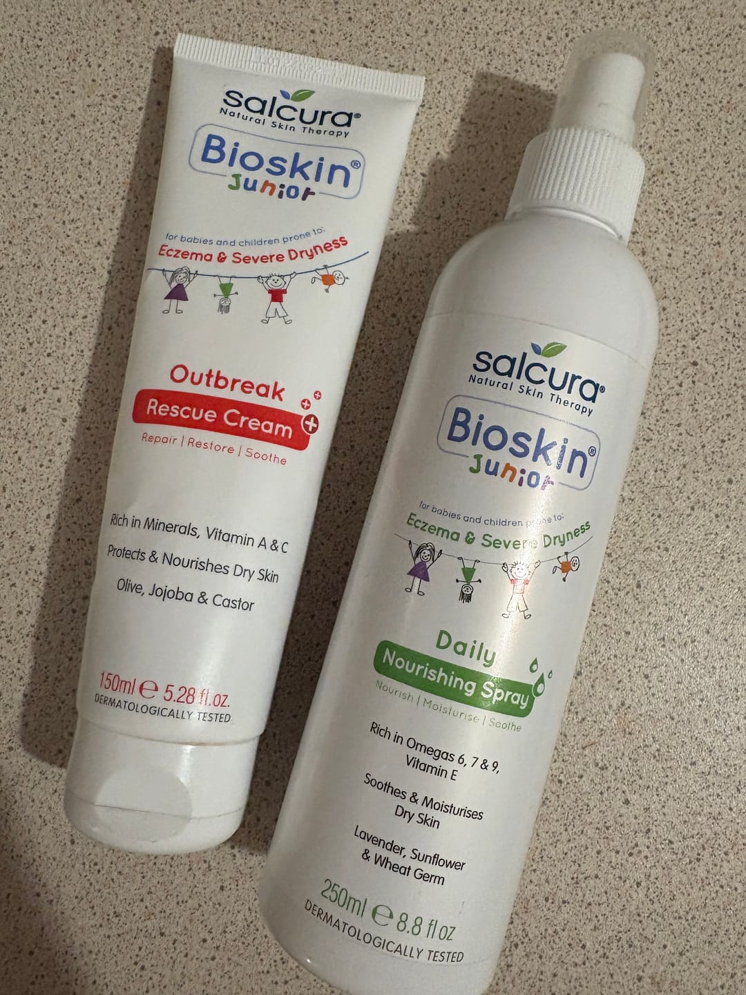 Customer photo review of Large Bioskin Junior Duo Pack