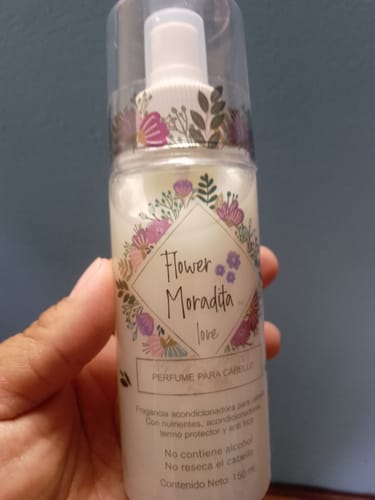 Customer photo review of Perfume para cabello 150 ml y presentación de viaje 30 ml