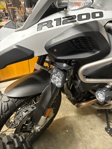 Customer photo review of Driving Light Mount - BMW R1250GS Adventure '19-'23 & R1200GS Adventure '14-'18