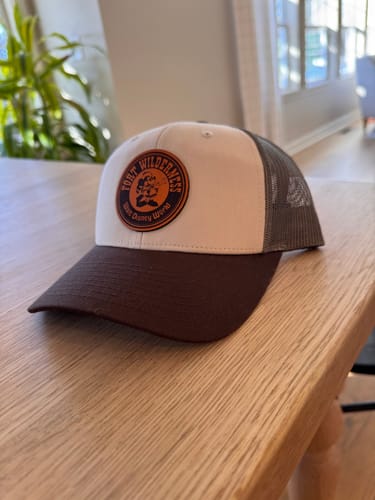 Customer photo review of Custom Leather Patch Hats Richardson 115 Laser Engraved